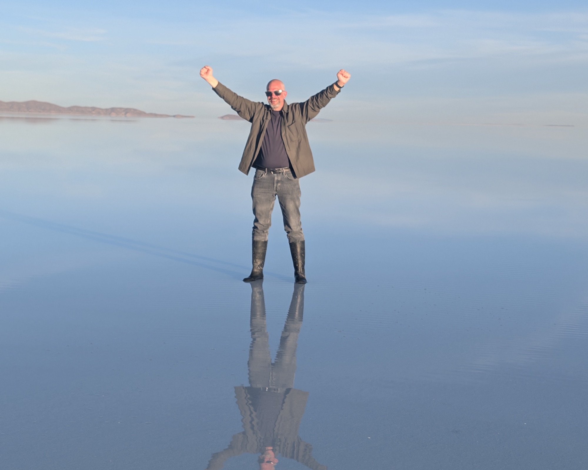 Eduardo on the salt flats